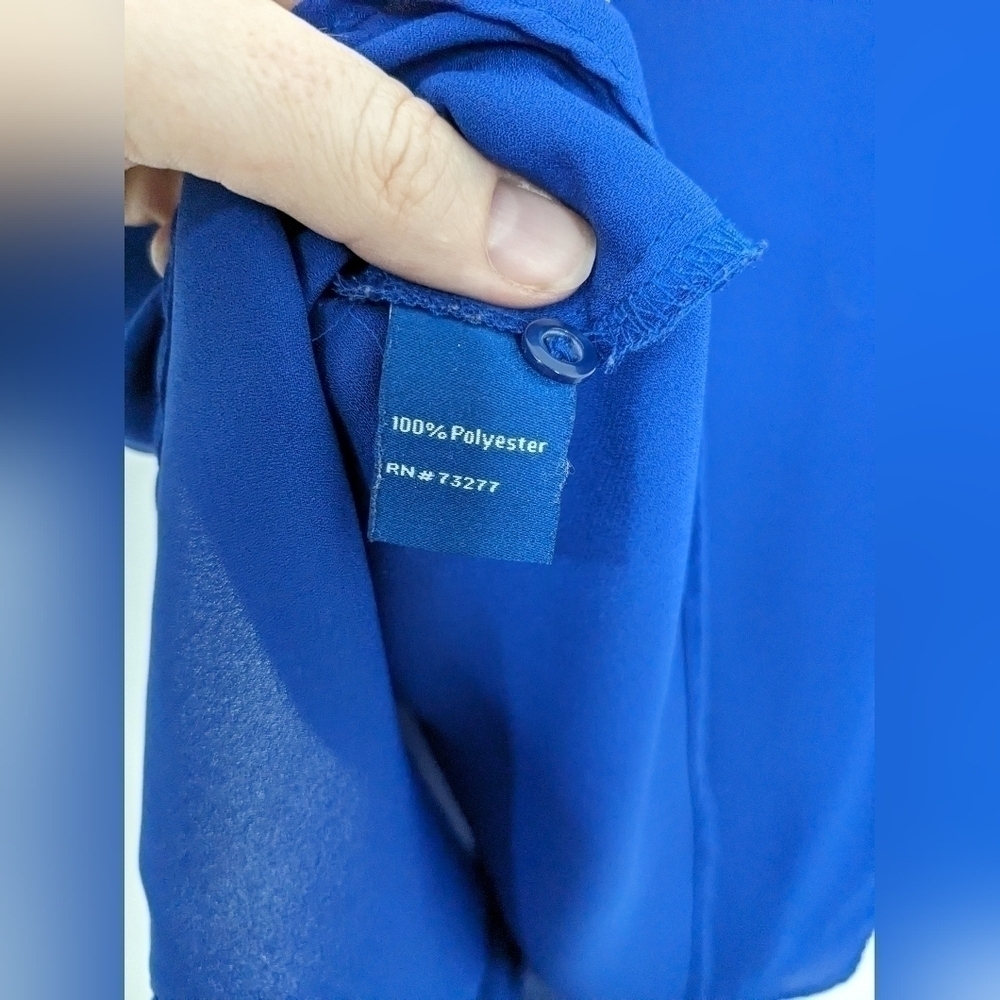Apt 9 Cobalt Bue Blouse - Picture 5 of 6